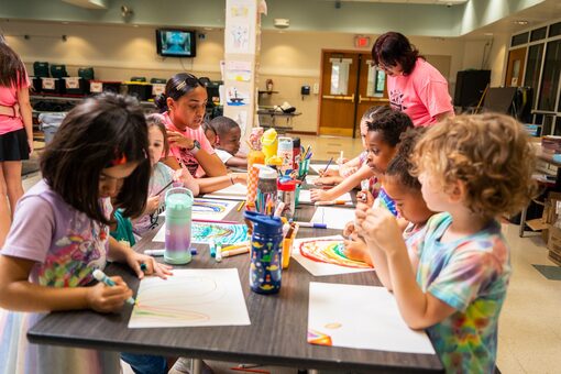 Toddler learning at the YMCA