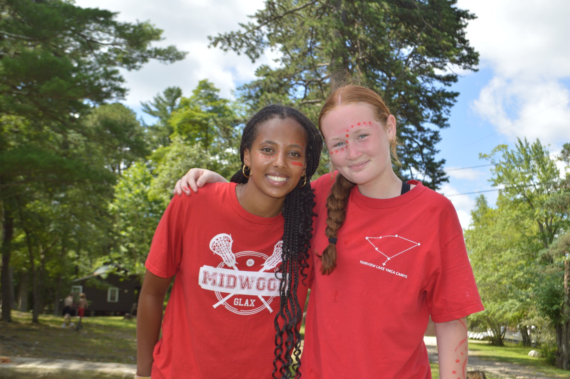 Two girls enjoying Teen Leaders Club at the South Mountain YMCA