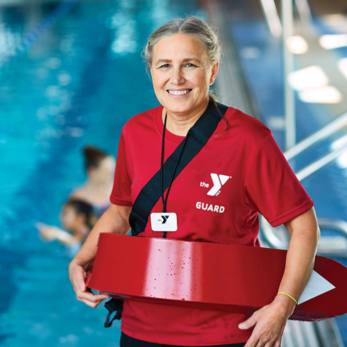 YMCA Lifeguard on duty