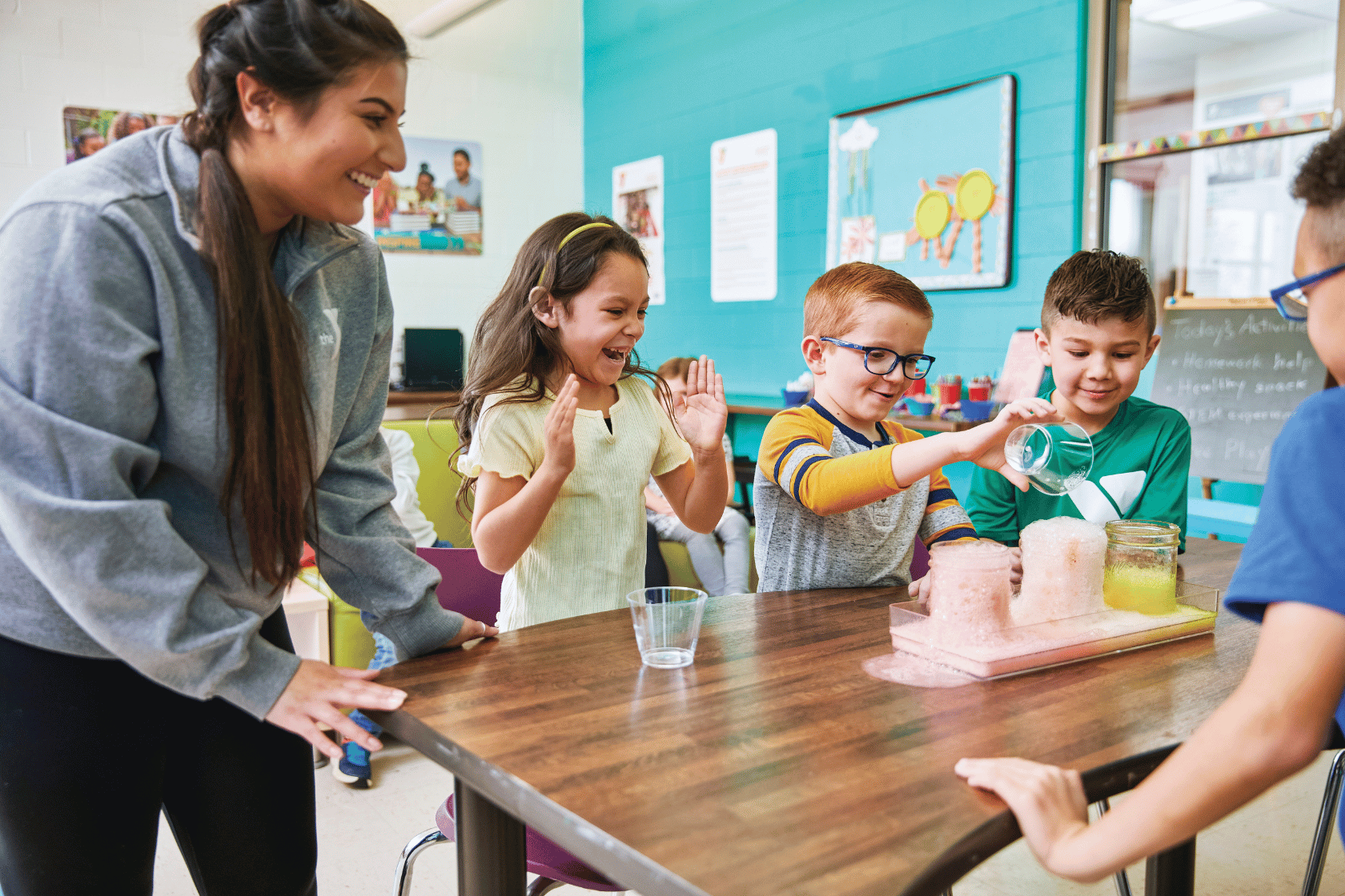 Beyond the Bell students with instructor