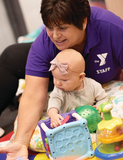 Infant and toddler at the YMCA