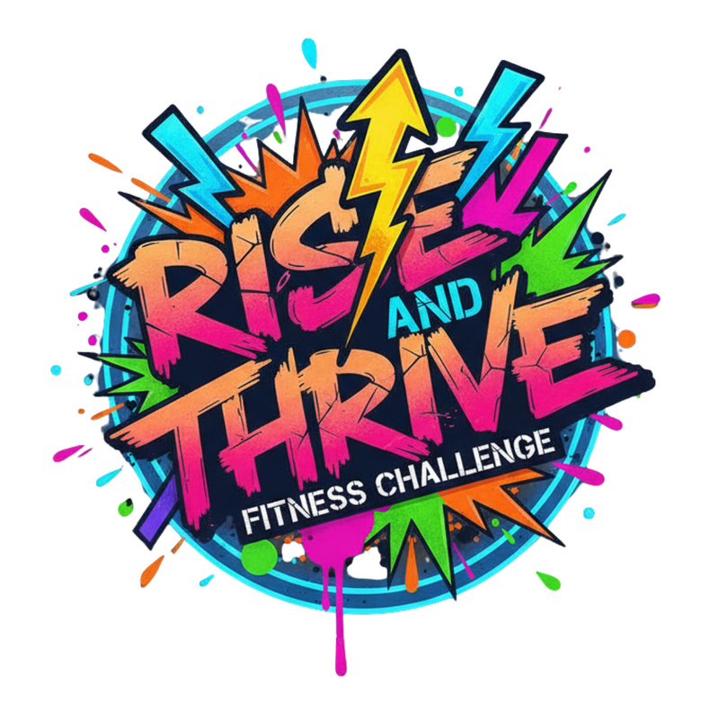 Y360 Fitness Challenge Rise and Thrive logo