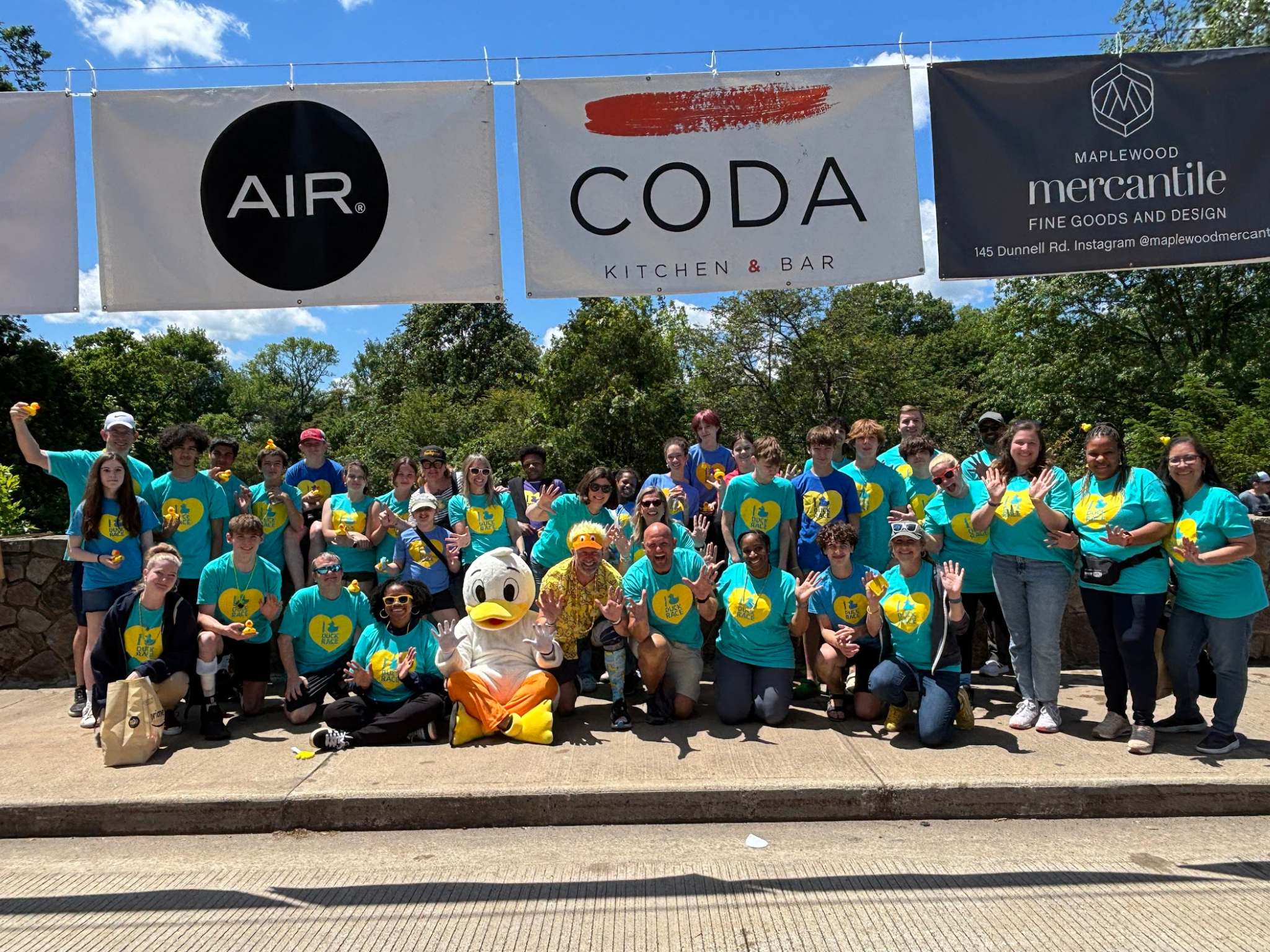 YMCA staff in a group shot at the South Mountain YMCA Duck Race