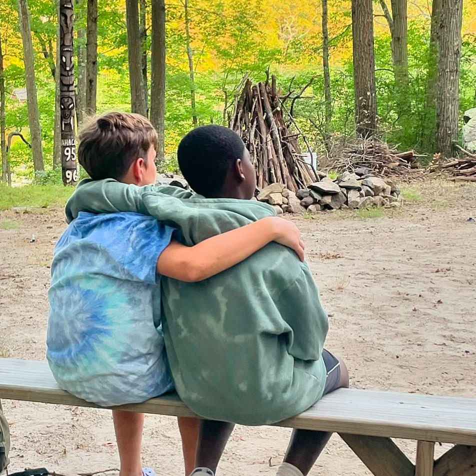 Camp Michikamau summer camp buddies