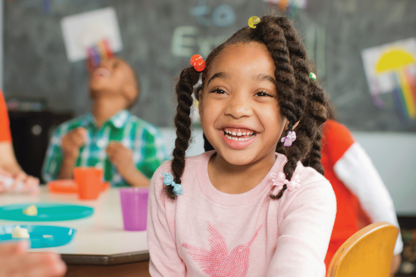 Young african american girl at the YMCA