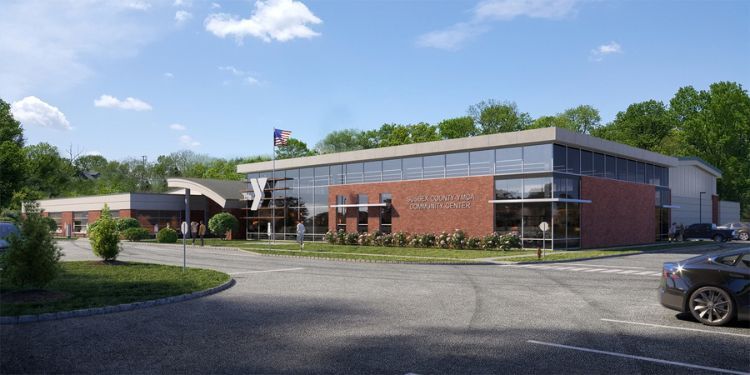 Rendering of the expanded Sussex County YMCA Community Center exterior